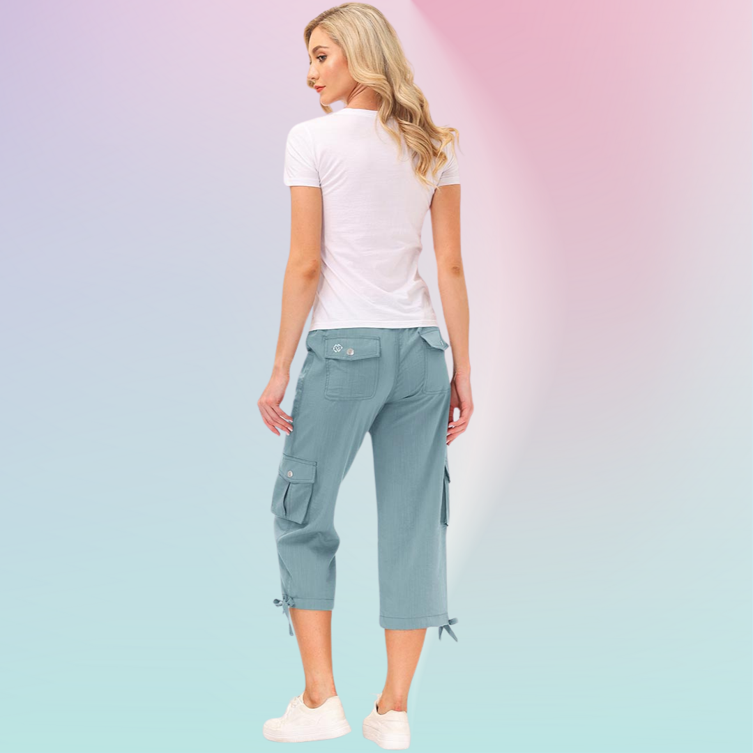 Hojanaranja™ Pantalones cortos informales para deportes al aire libre de secado rápido para mujer