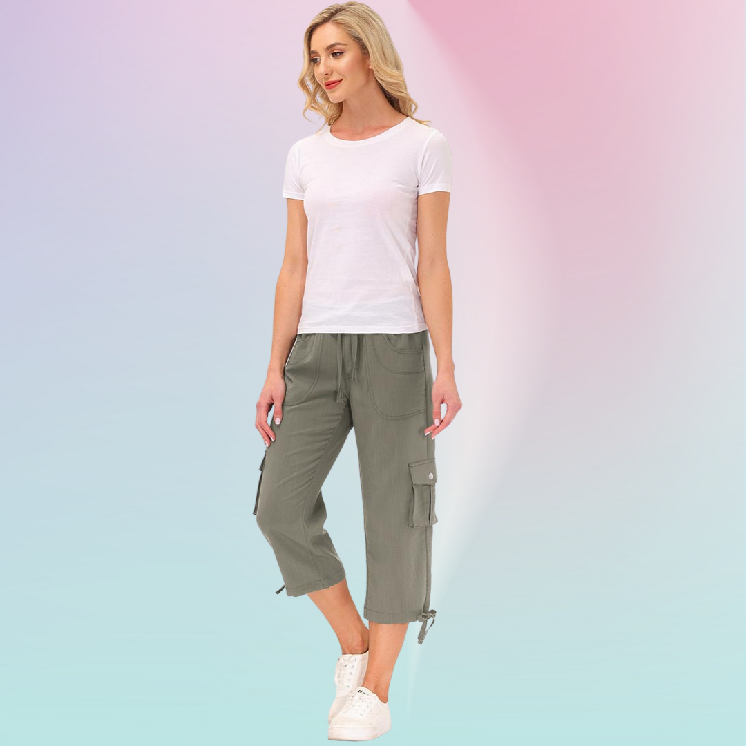 Hojanaranja™ Pantalones cortos informales para deportes al aire libre de secado rápido para mujer