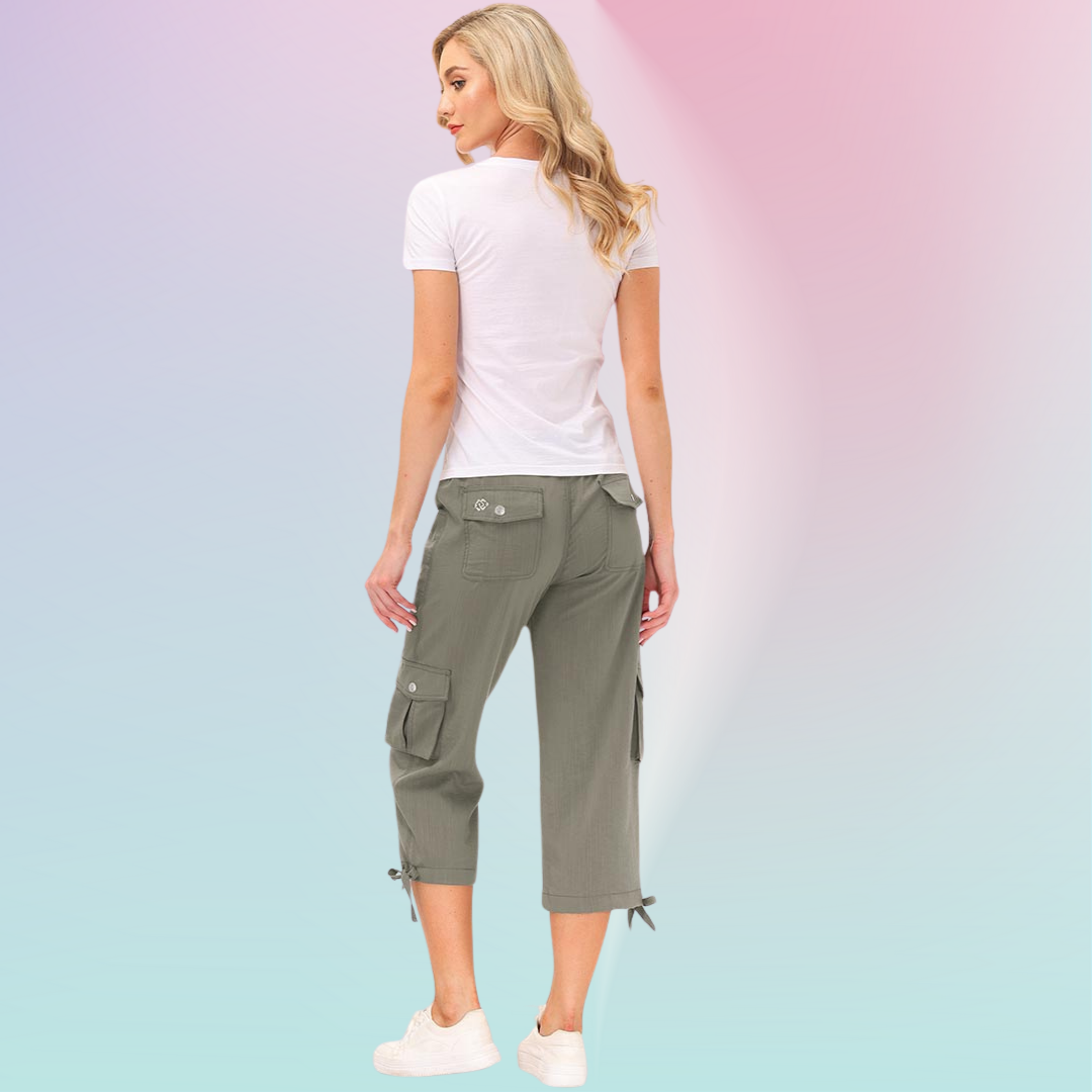 Hojanaranja™ Pantalones cortos informales para deportes al aire libre de secado rápido para mujer