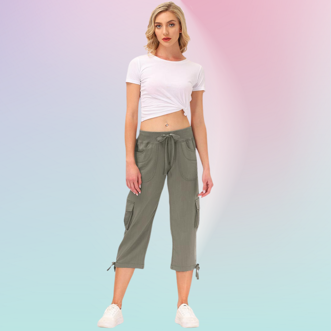 Hojanaranja™ Pantalones cortos informales para deportes al aire libre de secado rápido para mujer