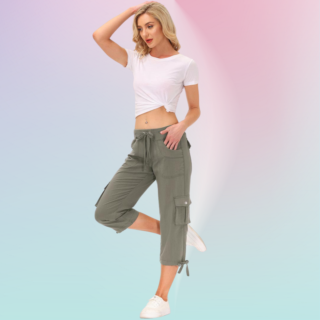 Hojanaranja™ Pantalones cortos informales para deportes al aire libre de secado rápido para mujer