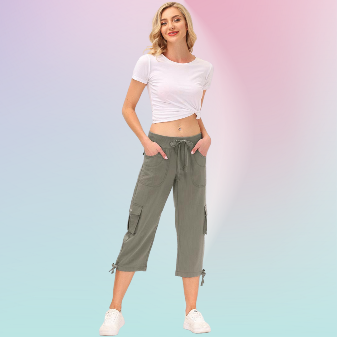 Hojanaranja™ Pantalones cortos informales para deportes al aire libre de secado rápido para mujer