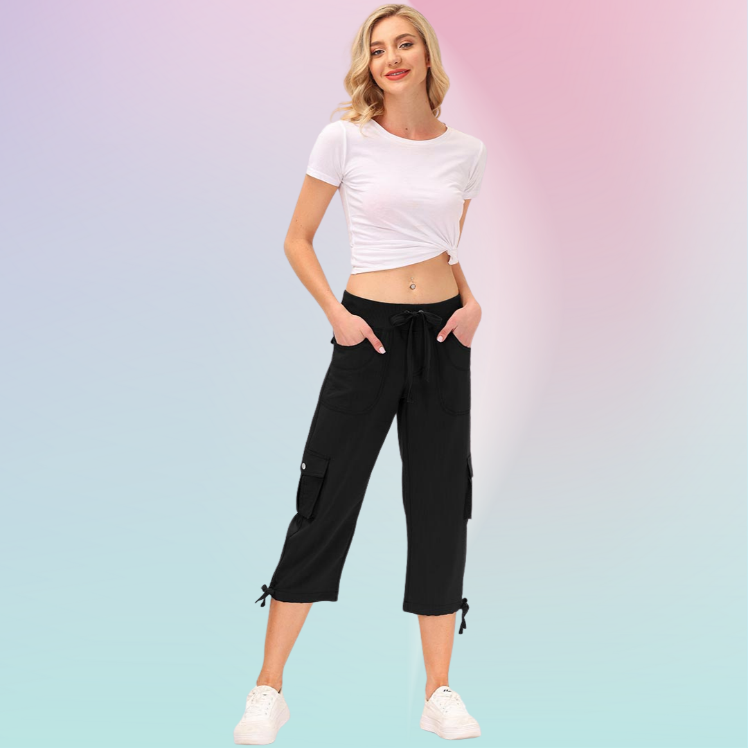 Hojanaranja™ Pantalones cortos informales para deportes al aire libre de secado rápido para mujer