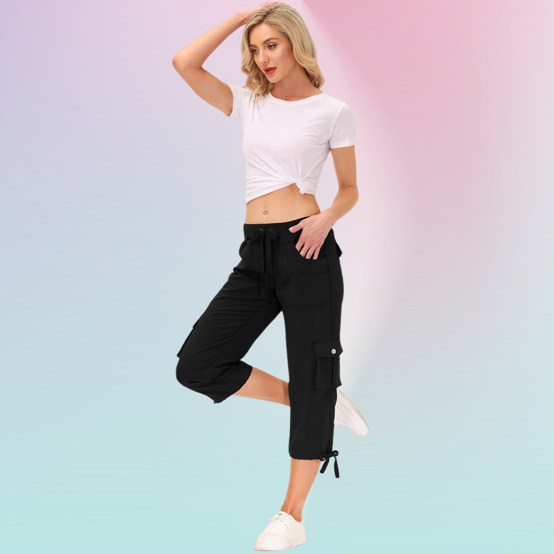 Hojanaranja™ Pantalones cortos informales para deportes al aire libre de secado rápido para mujer