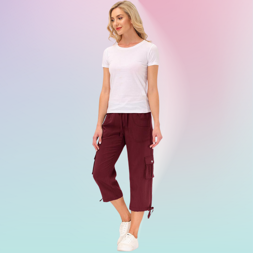 Hojanaranja™ Pantalones cortos informales para deportes al aire libre de secado rápido para mujer