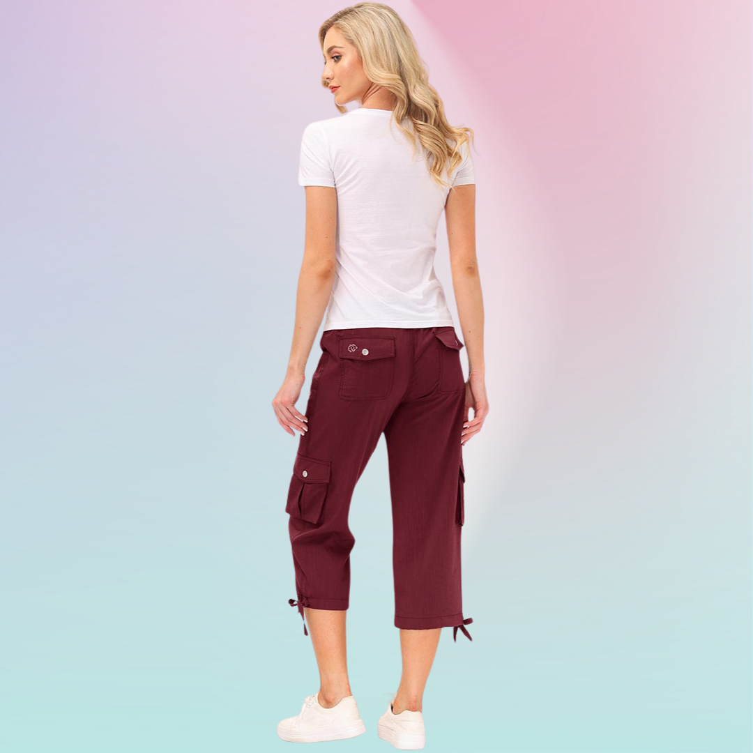 Hojanaranja™ Pantalones cortos informales para deportes al aire libre de secado rápido para mujer