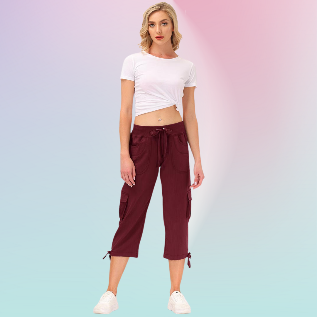 Hojanaranja™ Pantalones cortos informales para deportes al aire libre de secado rápido para mujer