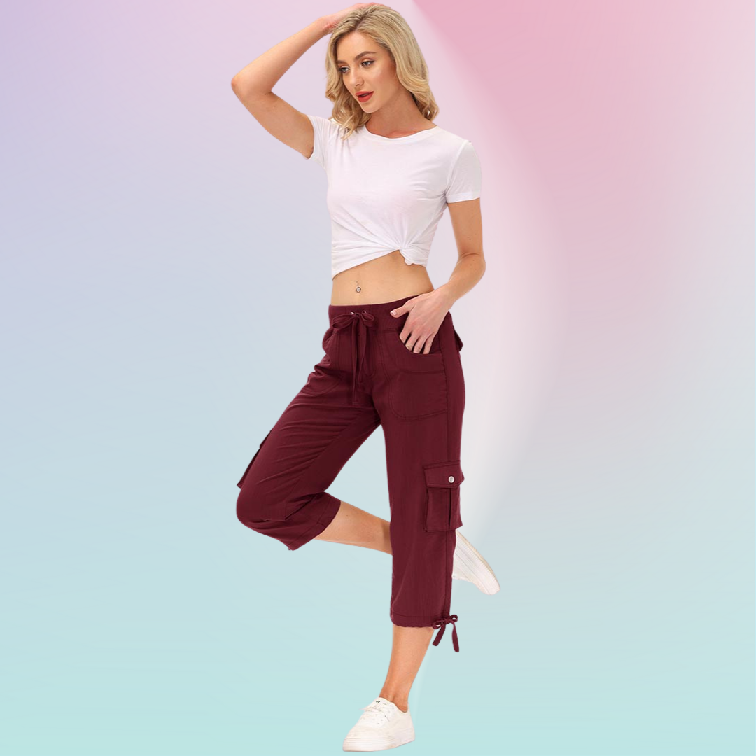 Hojanaranja™ Pantalones cortos informales para deportes al aire libre de secado rápido para mujer
