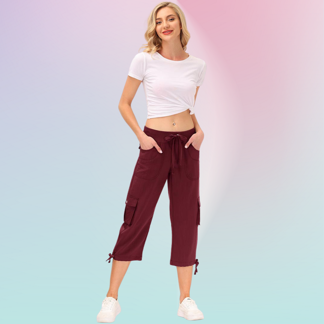 Hojanaranja™ Pantalones cortos informales para deportes al aire libre de secado rápido para mujer