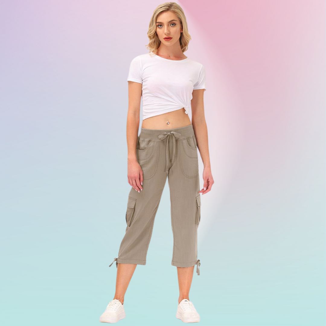 Hojanaranja™ Pantalones cortos informales para deportes al aire libre de secado rápido para mujer