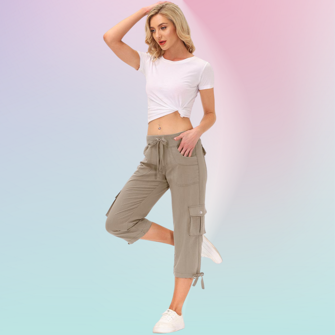 Hojanaranja™ Pantalones cortos informales para deportes al aire libre de secado rápido para mujer