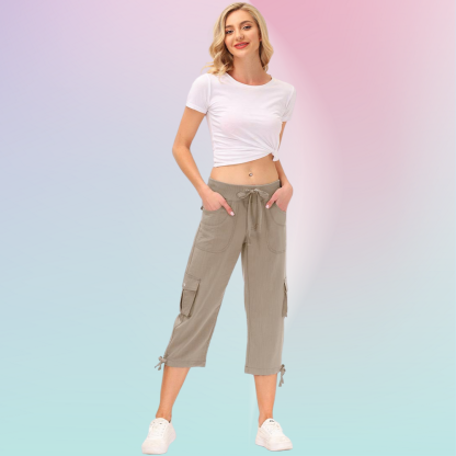 Hojanaranja™ Pantalones cortos informales para deportes al aire libre de secado rápido para mujer