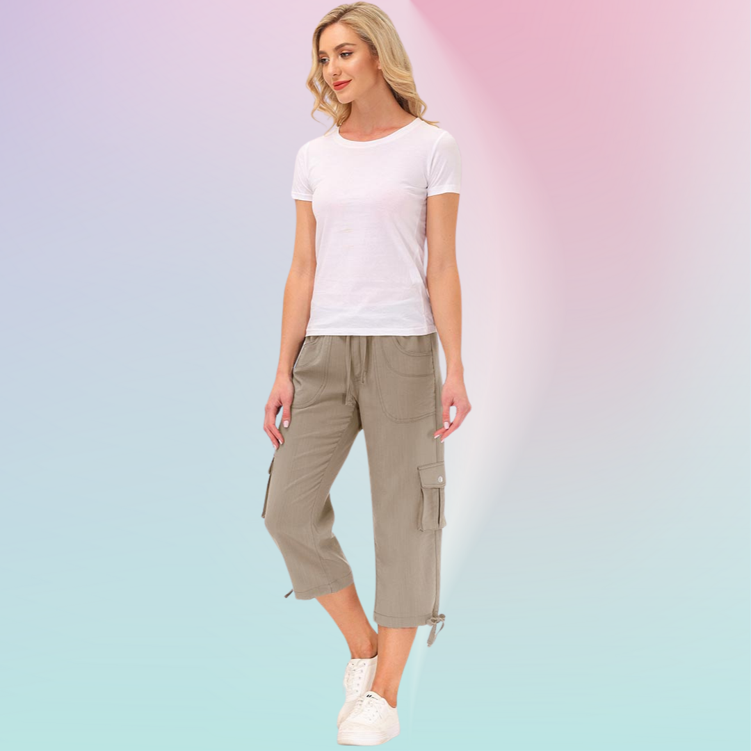 Hojanaranja™ Pantalones cortos informales para deportes al aire libre de secado rápido para mujer