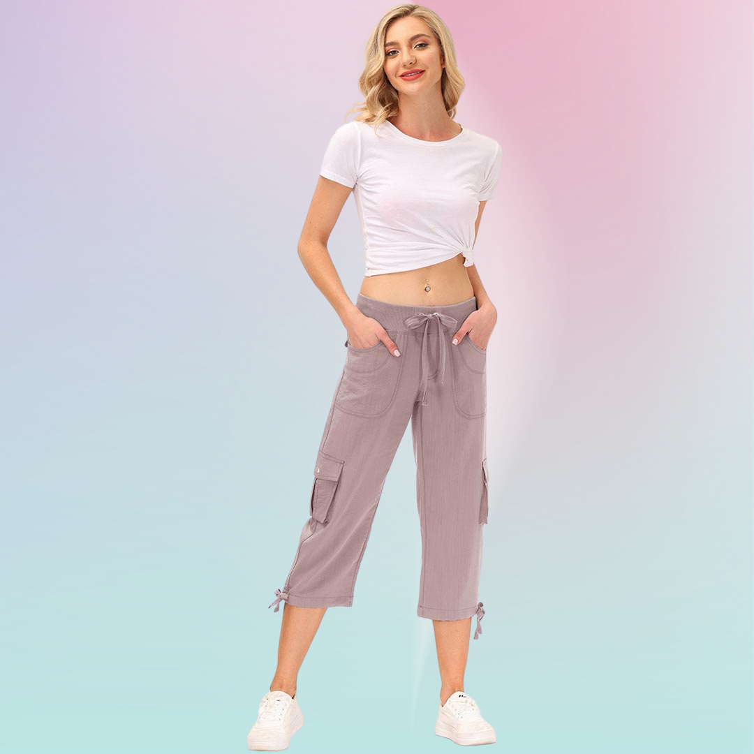 Hojanaranja™ Pantalones cortos informales para deportes al aire libre de secado rápido para mujer