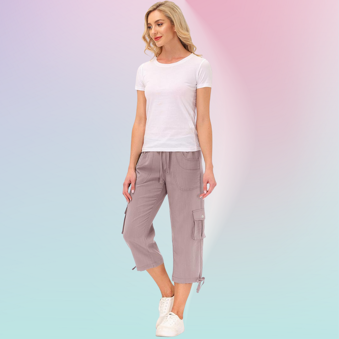 Hojanaranja™ Pantalones cortos informales para deportes al aire libre de secado rápido para mujer