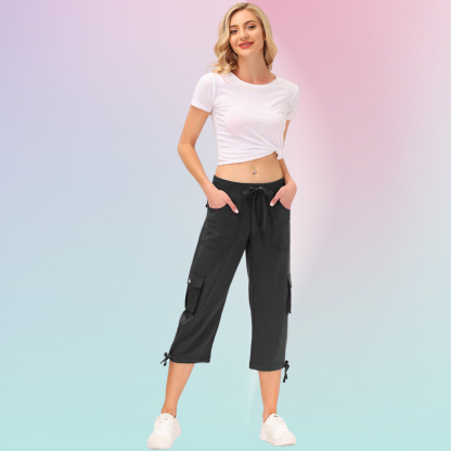 Hojanaranja™ Pantalones cortos informales para deportes al aire libre de secado rápido para mujer