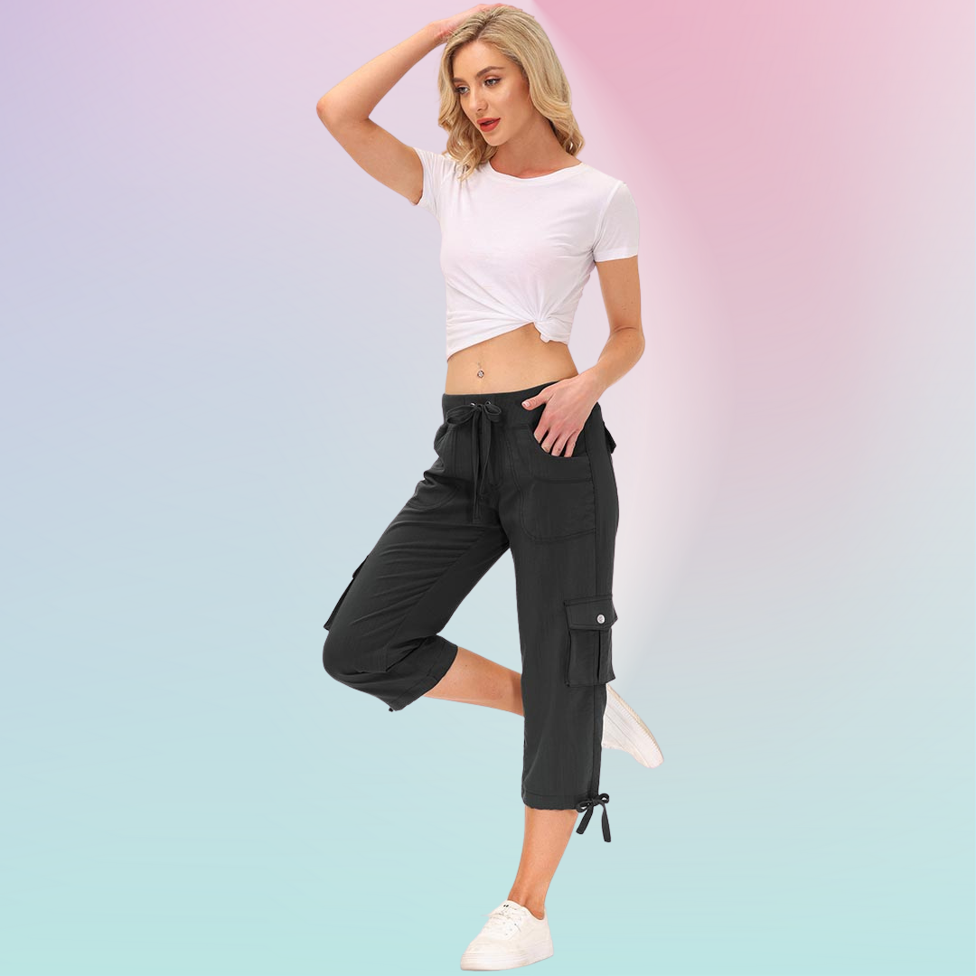 Hojanaranja™ Pantalones cortos informales para deportes al aire libre de secado rápido para mujer