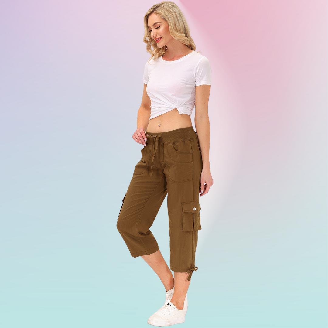 Hojanaranja™ Pantalones cortos informales para deportes al aire libre de secado rápido para mujer