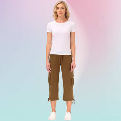 Hojanaranja™ Pantalones cortos informales para deportes al aire libre de secado rápido para mujer