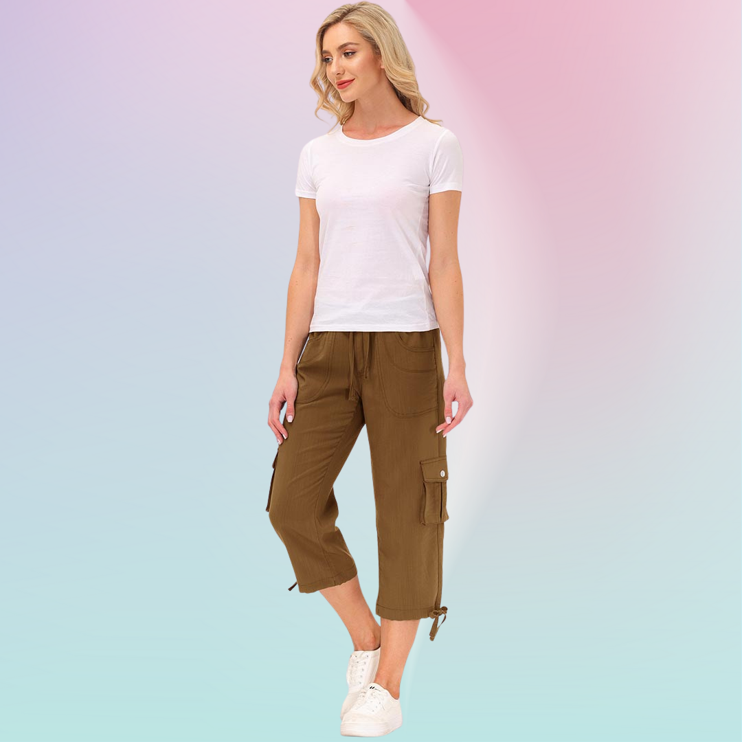 Hojanaranja™ Pantalones cortos informales para deportes al aire libre de secado rápido para mujer