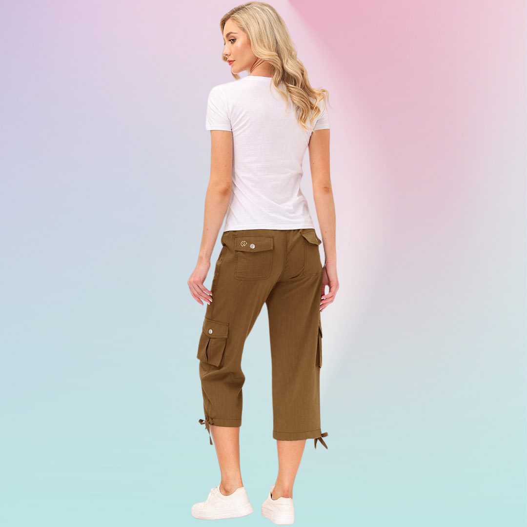 Hojanaranja™ Pantalones cortos informales para deportes al aire libre de secado rápido para mujer