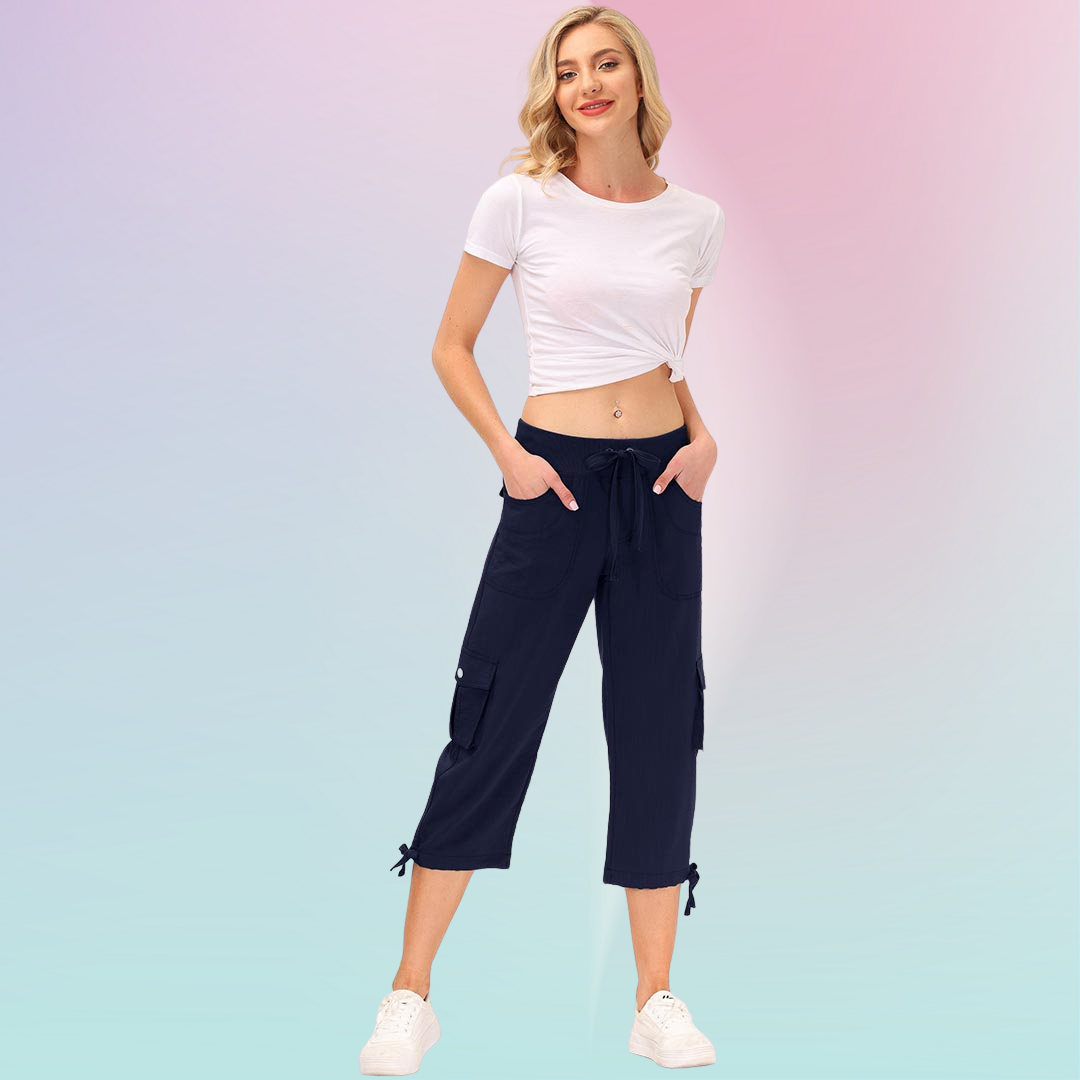 Hojanaranja™ Pantalones cortos informales para deportes al aire libre de secado rápido para mujer