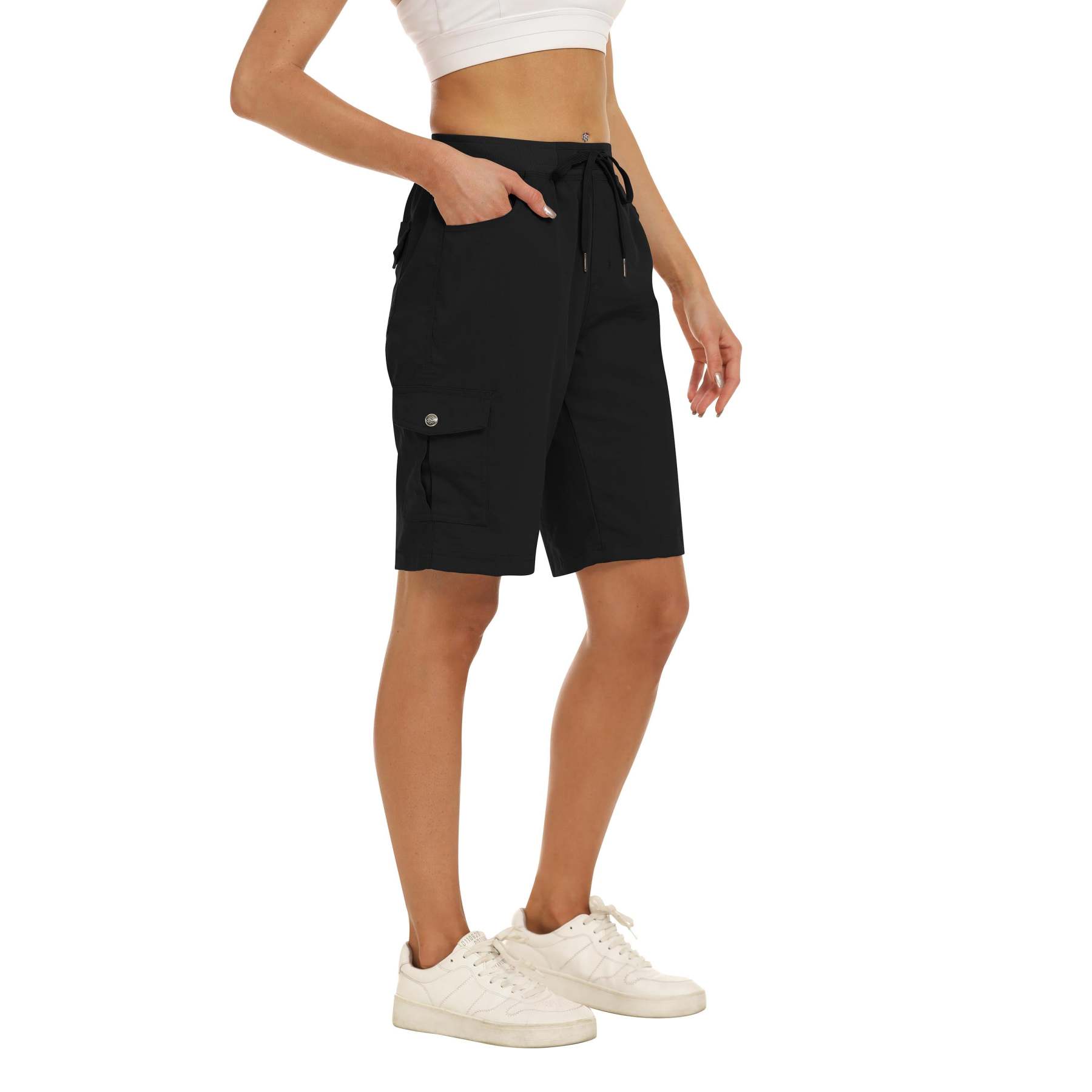 Hojanaranja™ Pantalones cortos de exterior ligeros y de secado rápido para mujer
