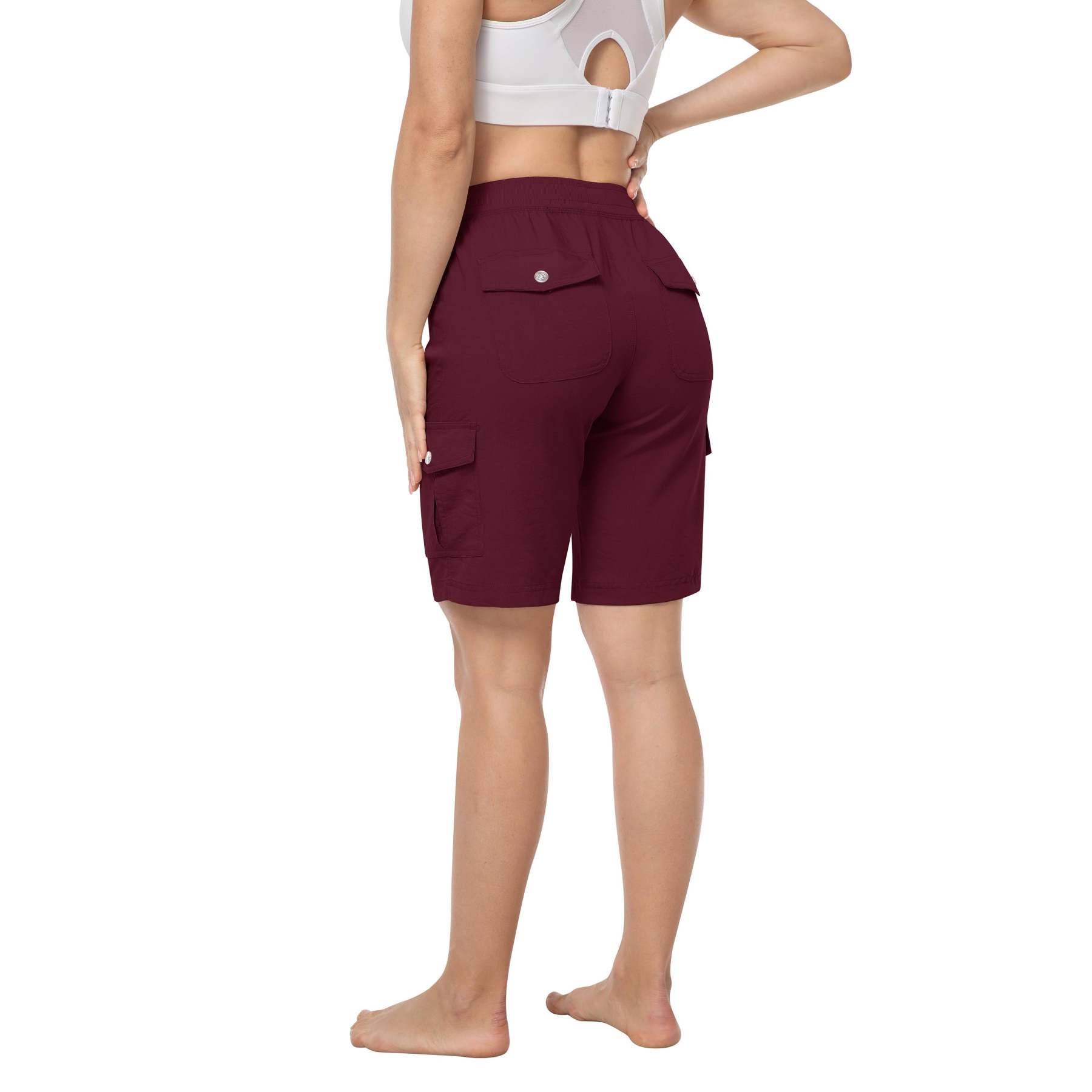 Hojanaranja™ Pantalones cortos de exterior ligeros y de secado rápido para mujer