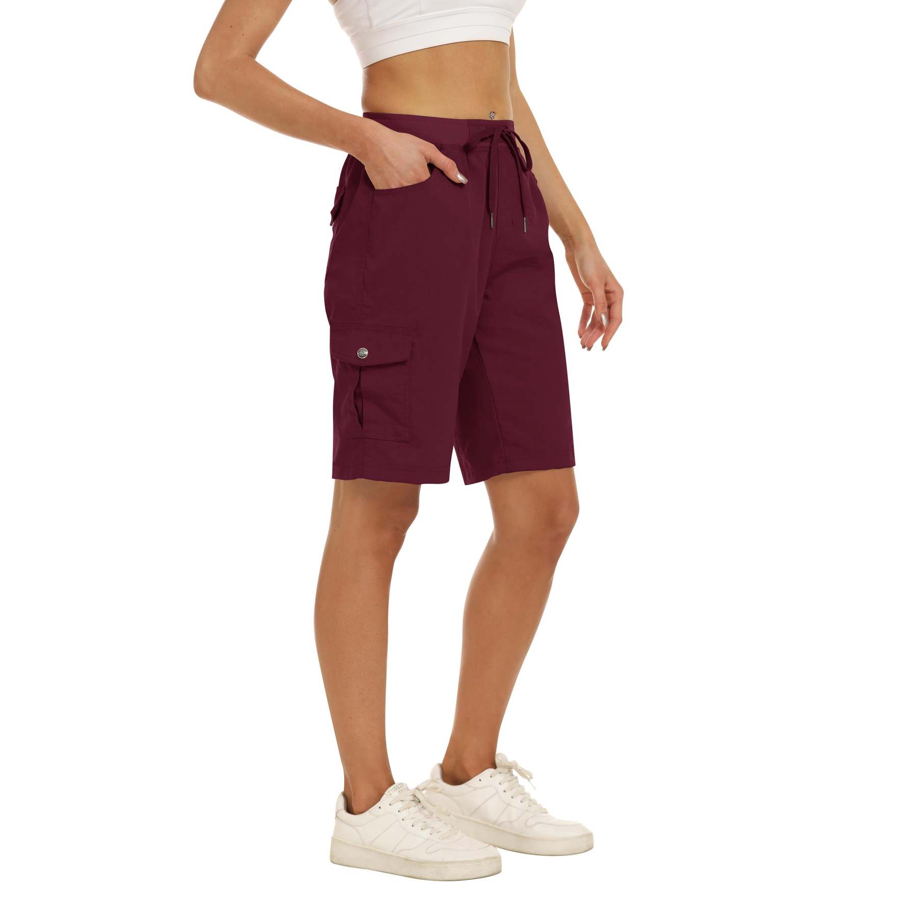 Hojanaranja™ Pantalones cortos de exterior ligeros y de secado rápido para mujer