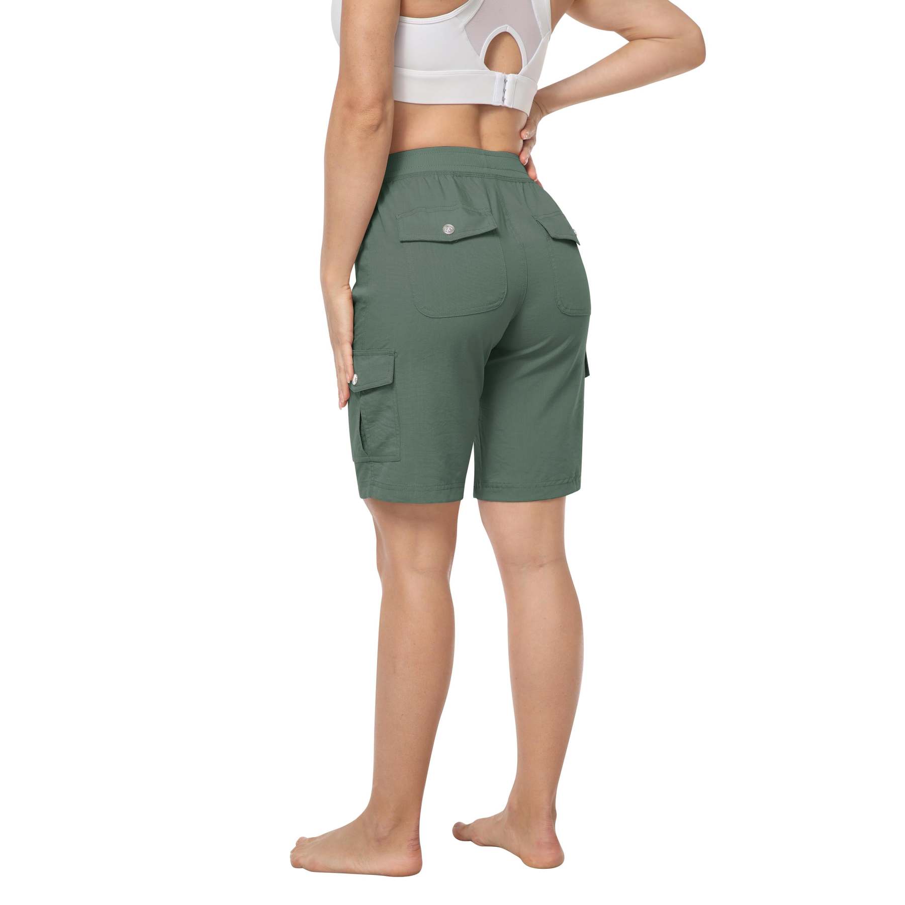 Hojanaranja™ Pantalones cortos de exterior ligeros y de secado rápido para mujer