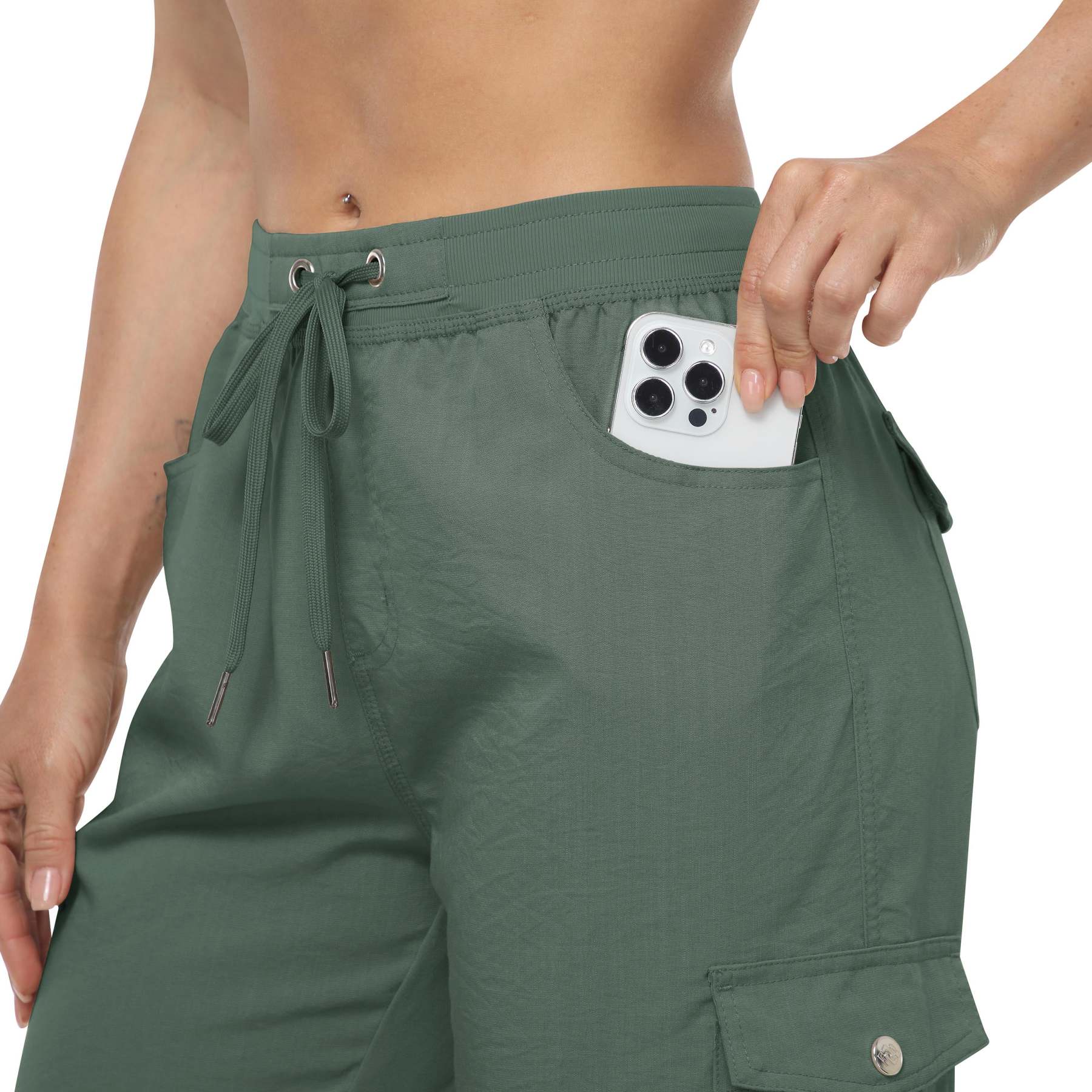 Hojanaranja™ Pantalones cortos de exterior ligeros y de secado rápido para mujer