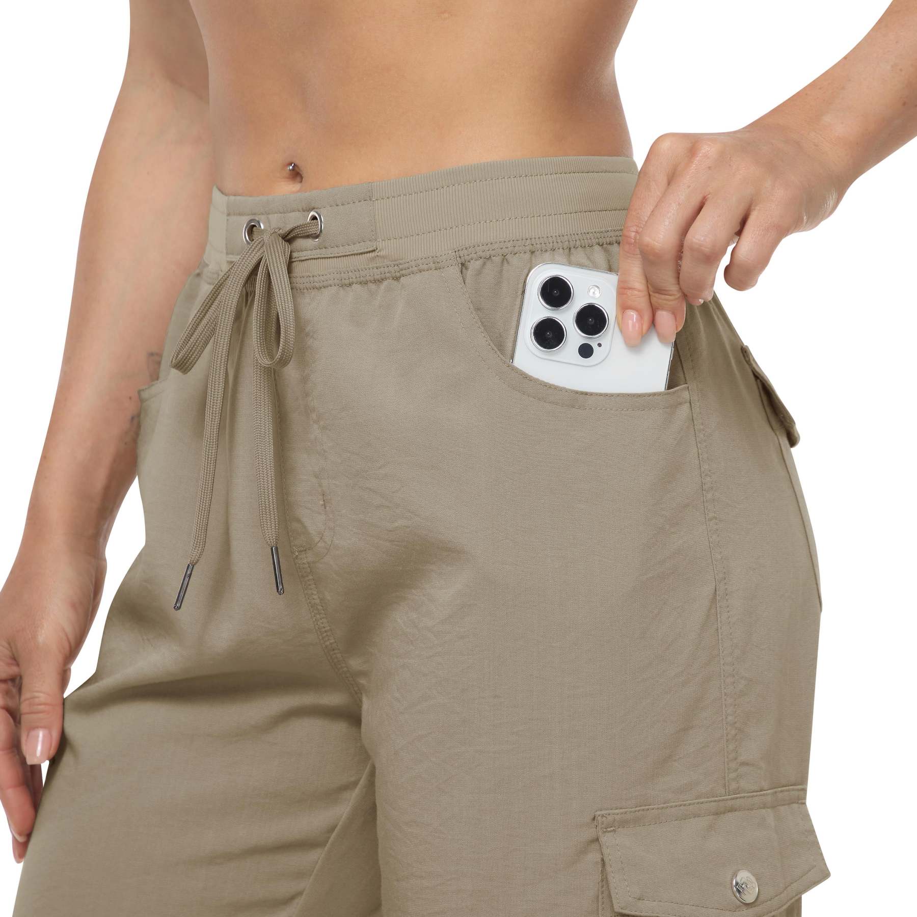 Hojanaranja™ Pantalones cortos de exterior ligeros y de secado rápido para mujer