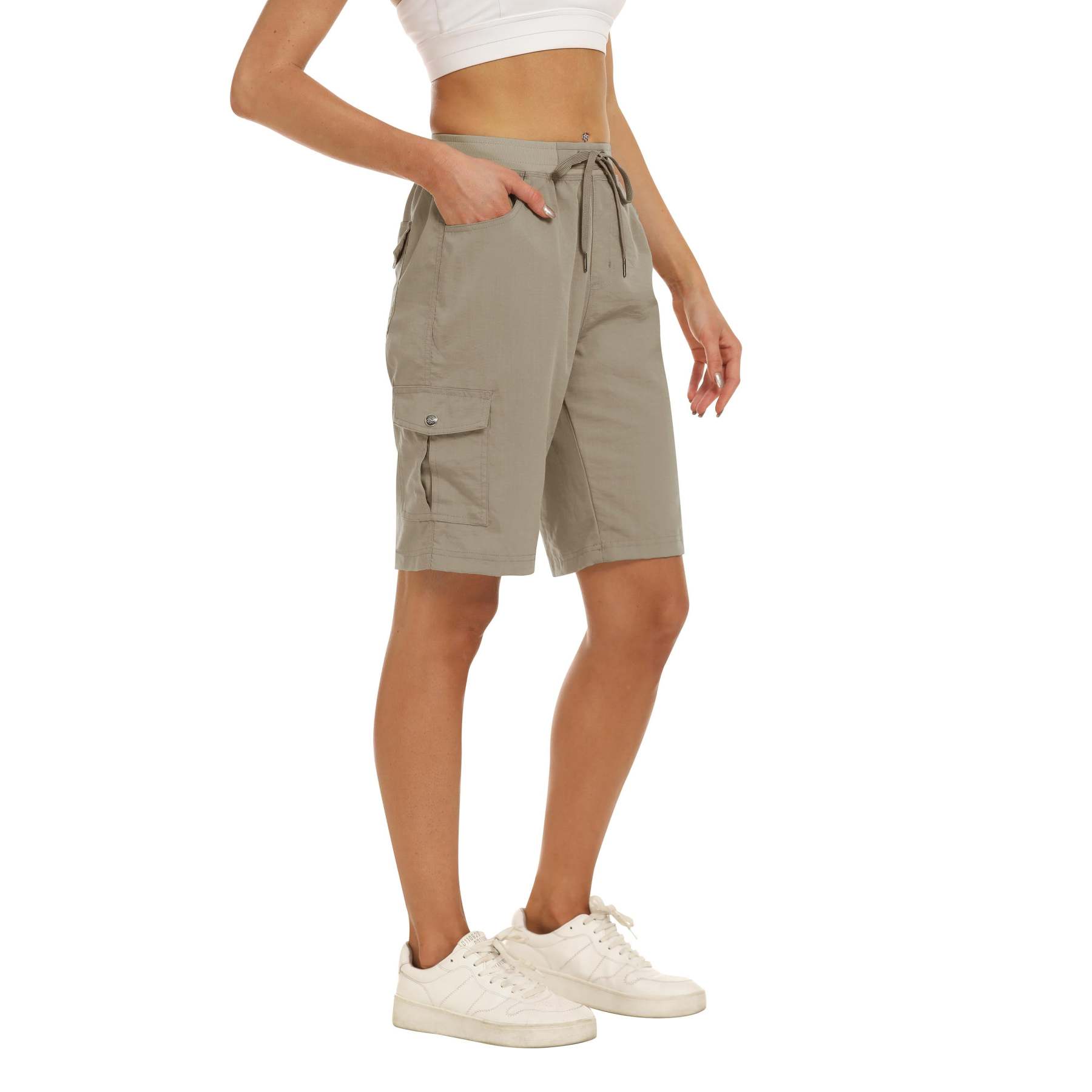 Hojanaranja™ Pantalones cortos de exterior ligeros y de secado rápido para mujer