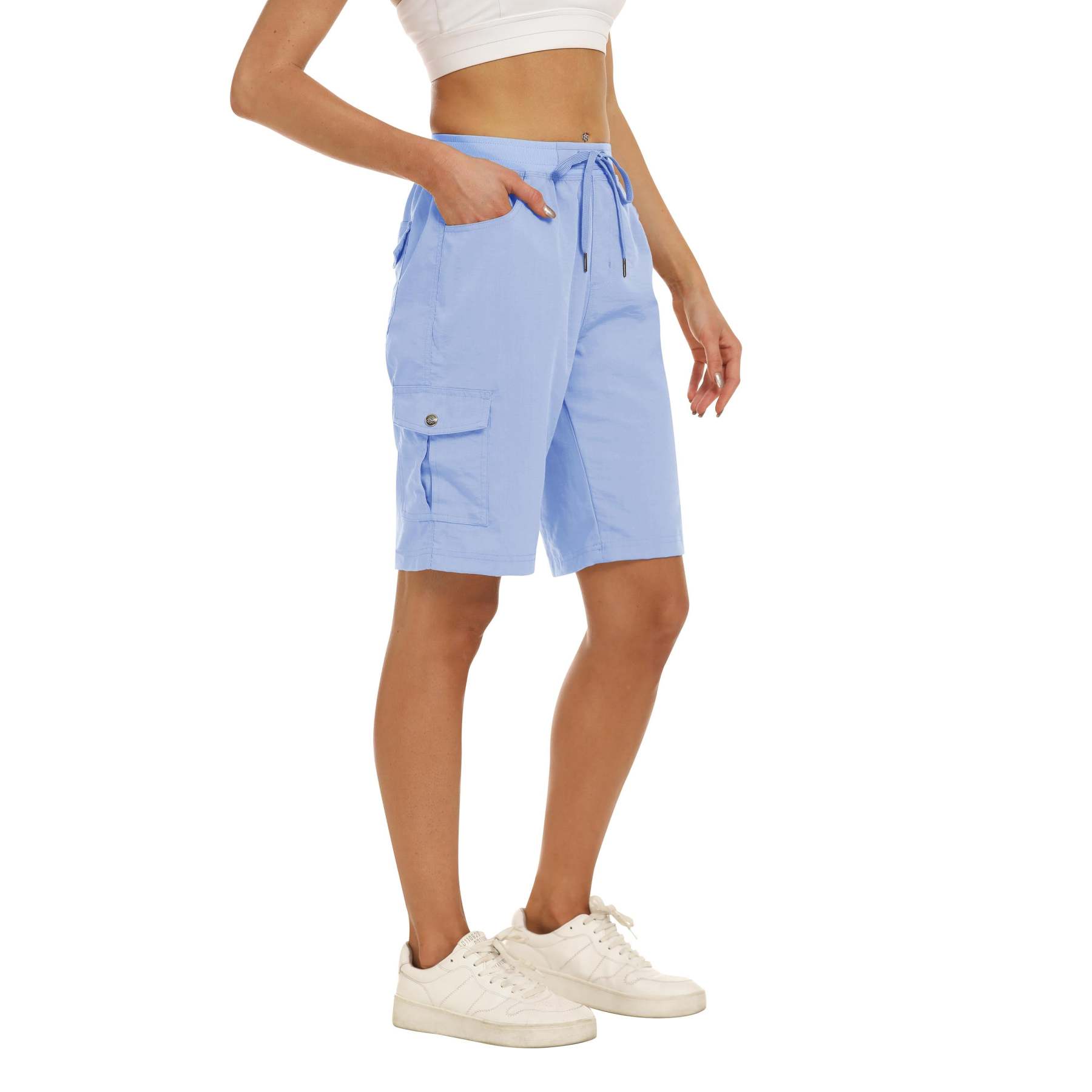 Hojanaranja™ Pantalones cortos de exterior ligeros y de secado rápido para mujer