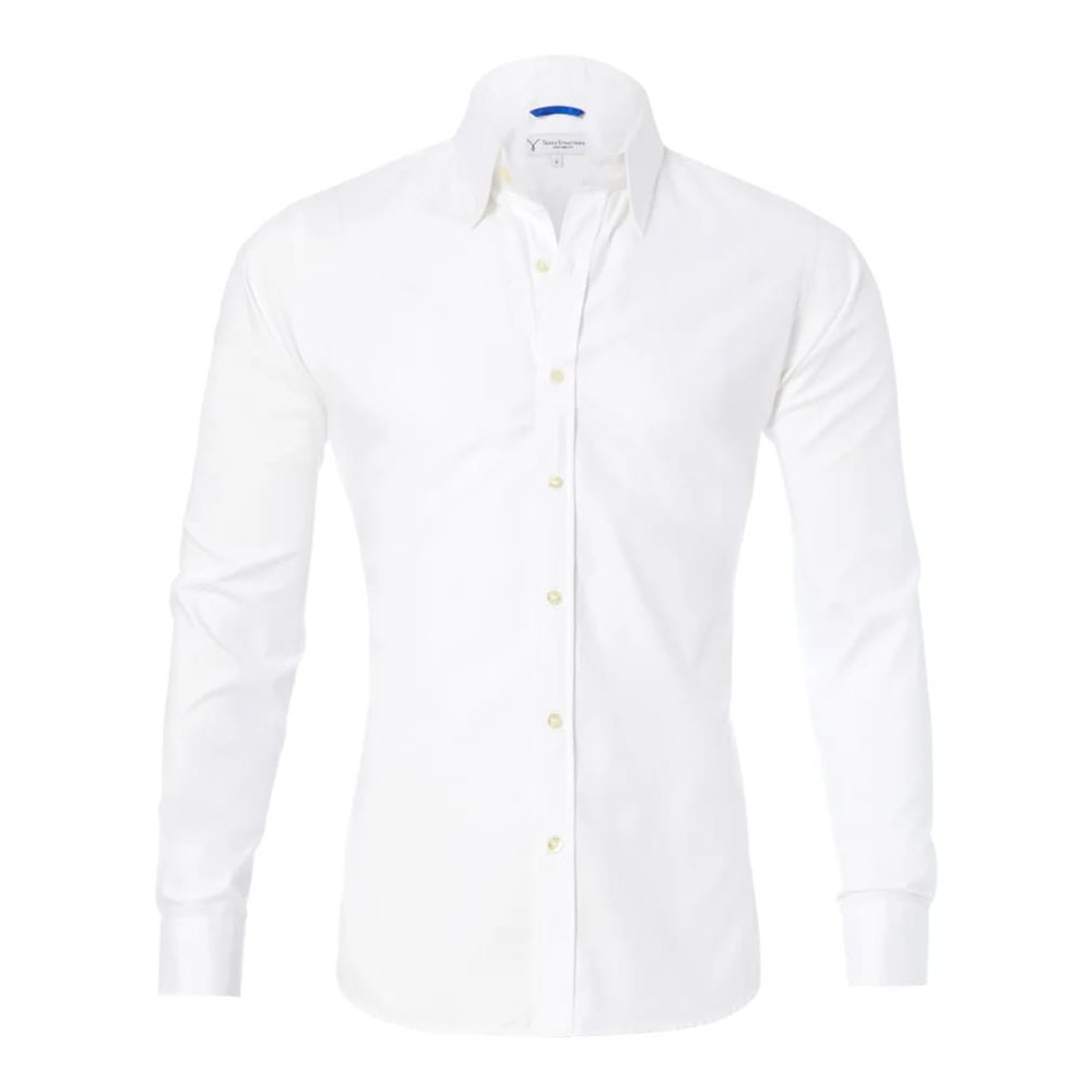 Camisa elástica con cremallera para hombre nueva de primavera