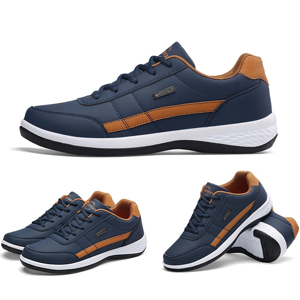 Glückbox™ Bequeme Ledersneaker in Großen Sportschuhe Lässige Schuhe