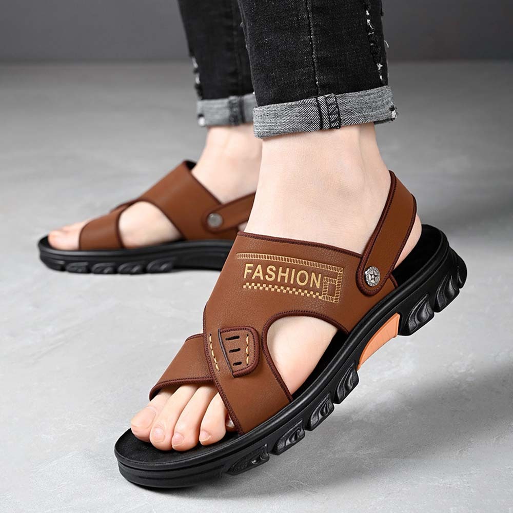 Sandalias de playa con punta abierta, antideslizantes y transpirables para hombre