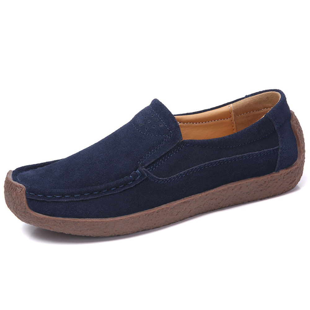 New style women's retro all-match slip-on beanie shoes