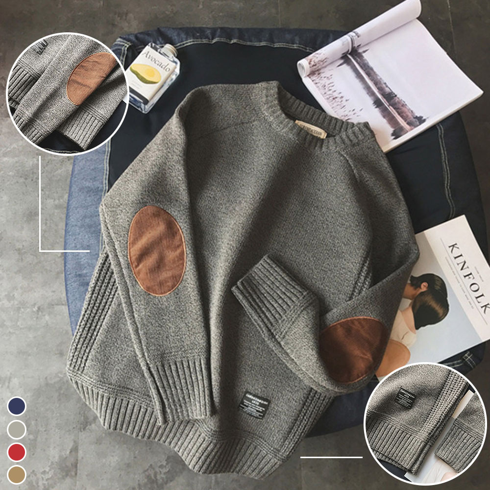 Glowtomato™ Men's winter thickened retro round neck pullover sweater