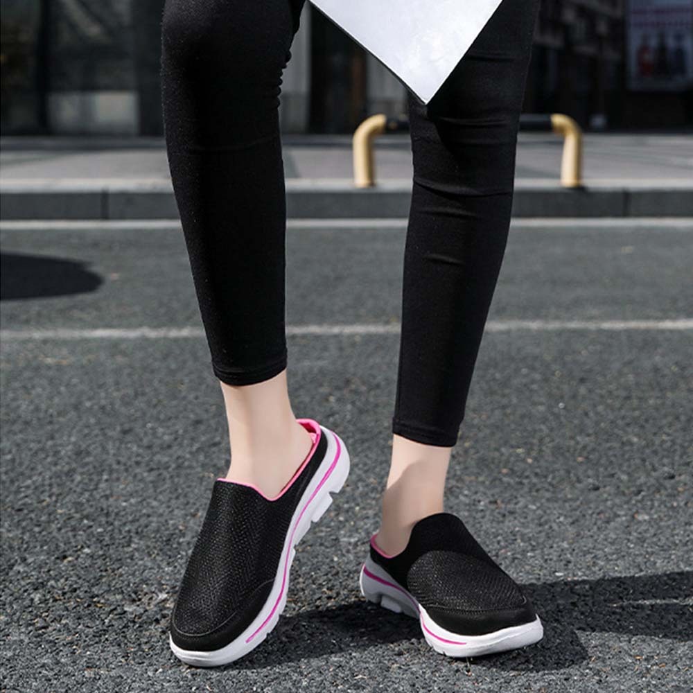 Smiledeer Men's and women's comfortable slip-ons breathable half-slippers