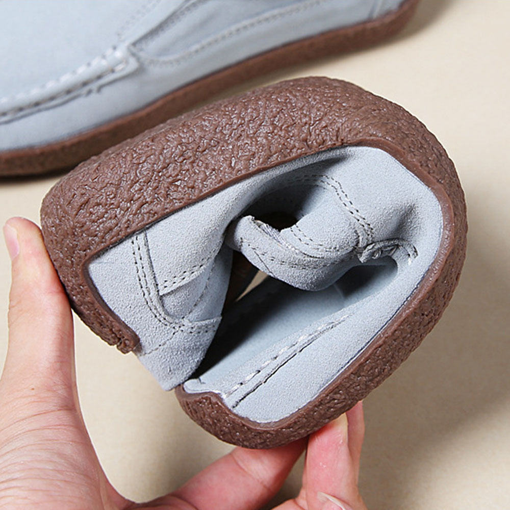 New style women's retro all-match slip-on beanie shoes