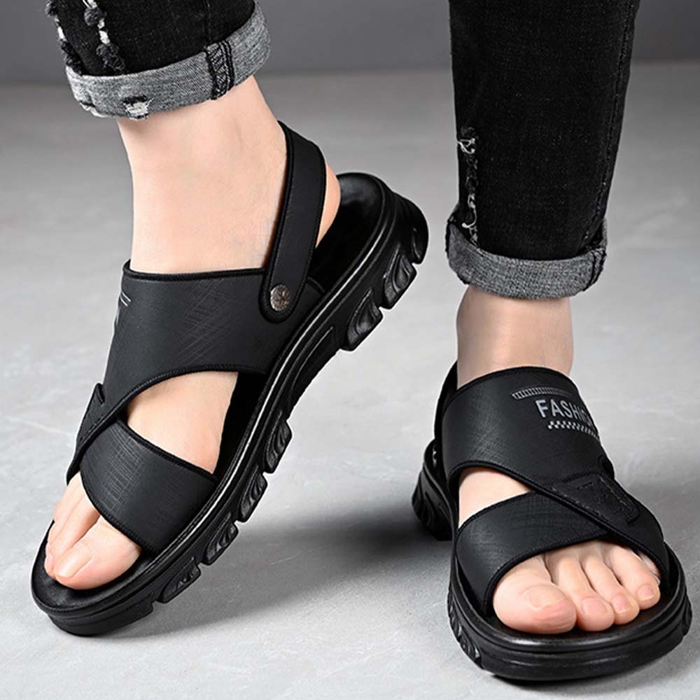 Sandalias de playa con punta abierta, antideslizantes y transpirables para hombre