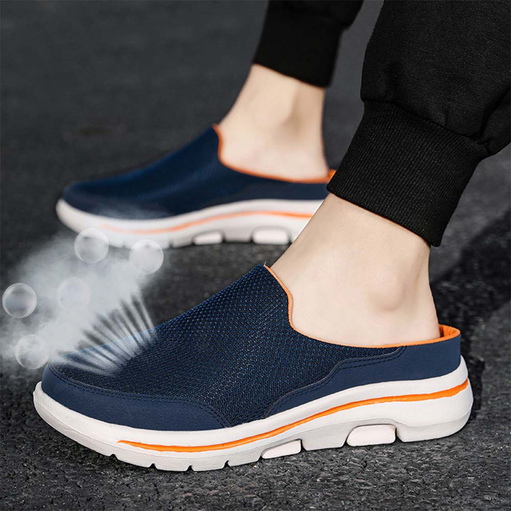 Smiledeer Men's and women's comfortable slip-ons breathable half-slippers