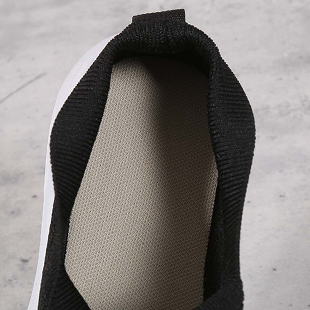 Zapatos de mujer sin cordones con diamantes de imitación y suela gruesa