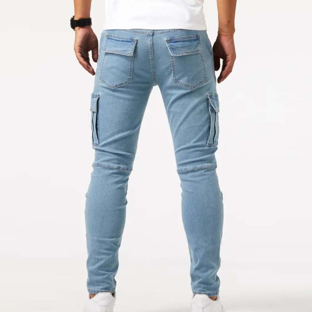 Vaqueros elásticos ajustados para hombre de nueva moda