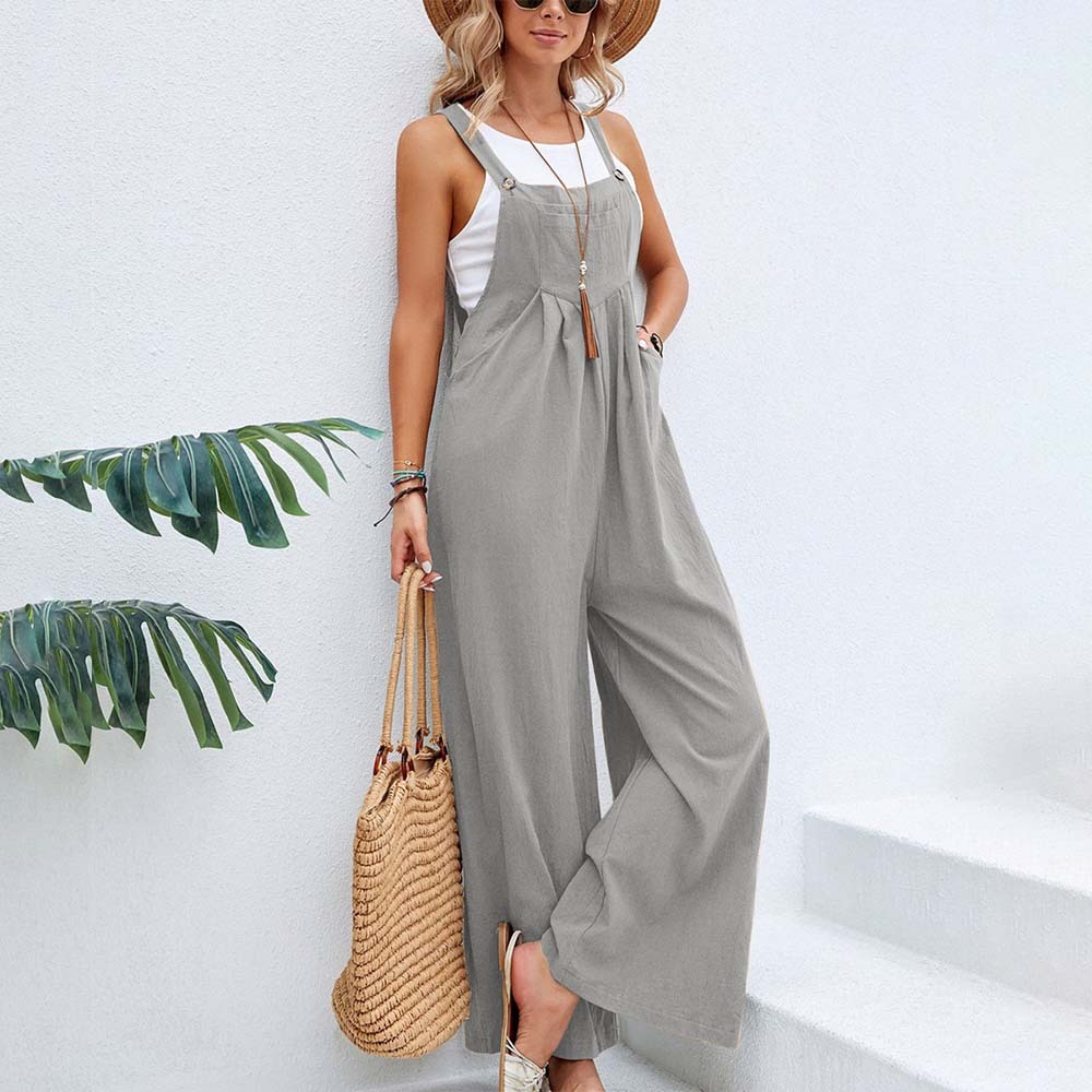 Olivoslindo Nuevos monos casuales de mujer de color sólido a la moda