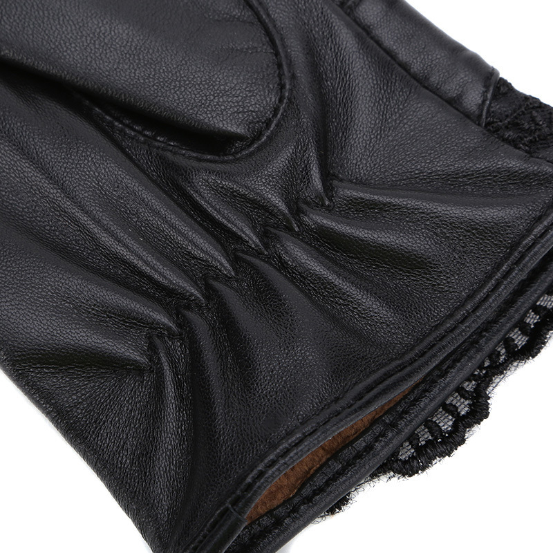 Nuevos guantes PU con lazo