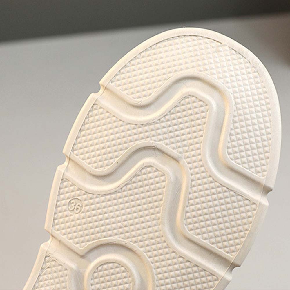 Pantuflas de mujer de suela gruesa, transpirables y cómodas