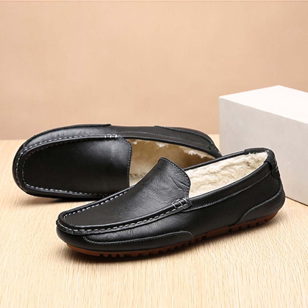 Men's British style slip-on casual business leather shoes