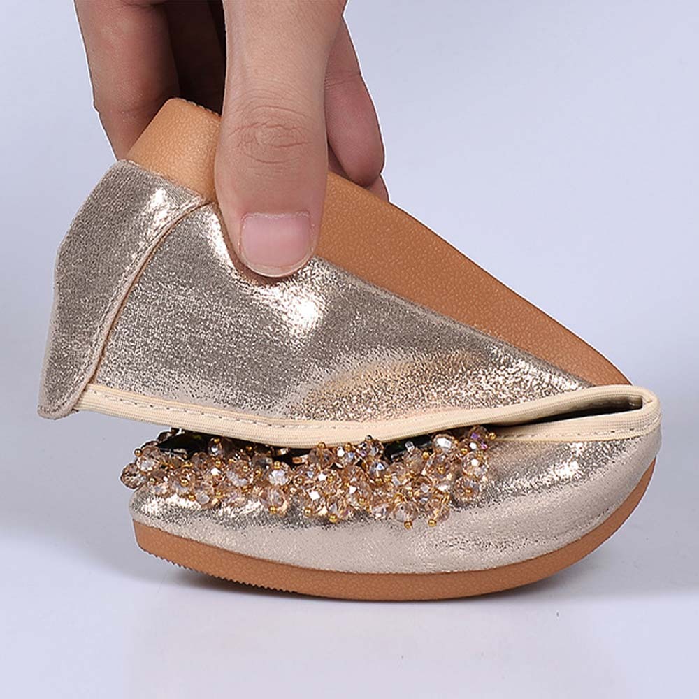 Pisos de diamantes de imitación de moda para mujer